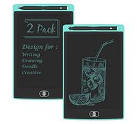 [2 Pack] LCD Writing Tablet,TIQUS 8.5 Inch Electronic Writing Board with Memory Lock Button, Environment Friendly Drawing Pad, for Adults, [Light Blue]