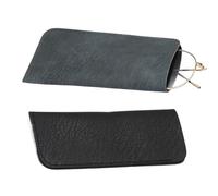 2 Pack Leather Eyeglasses Case, Soft Glasses Cases, PU Leather Soft Reading Glasses Pouch, Sunglasses Spectacles Bag, Anti-Scratch Eyeglasses Pouch Case, Glasses Storage Case, for Women Men Kids