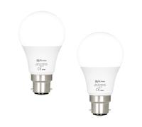 2 Pack, LED B22 Bayonet Cap Light, 9W = 100W Equivalent Bulb, 806 Lumens 6400K Cool White Standard BC A60 LED GLS, Bright Large Energy Saving Non-Dimmable Lightbulbs Frosted - [Energy Class A]