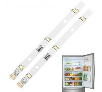 2 Pack LED Fridge Strip Light Compatible with Rongsheng/Hisense Refrigerator Lighting E349766 Mddz-162a 1629348 Dc12v 2w for Hisense Fridge Freezer, Replacement LED Light Bar (16x1cm / 6.3x0.4in)