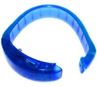 2 Pack LED Glow Bracelets - Colorful Light-Up Wristbands for Halloween, Christmas, Parties, Running, and Outdoor Activities LED Wristband Glow In The Dark Voice Activated - (Blue)
