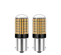 2 Pack LED Indicator Bulb, PY21W Indicator Bulbs, P21W LED Bulb Canbus Error Free, 1156 Amber Yellow Car LED Turn Signal Lights, Enhanced Night Visibility, Multi-Vehicle Compatibility