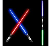 2-Pack LED Lightsabers with Sound - Flashing Star Wars Toy Swords for Kids