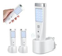 2 Pack LED Night Light Plug in Wall,4 Function Motion Sensor Night Light with Rechargeable Plug Base,Power Failure Light, Torch and Work Light,Emergency Plug in Lights for Hallway,Stair,Bedroom