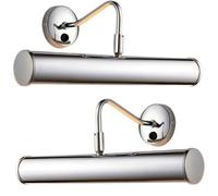 2 PACK LED Twin Picture Wall Light Chrome Plate Dimmable 6.2W Bulb Lighting Bar