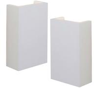 2 PACK LED Twin Wall Light Warm White Primed White (ready to paint) Down Lamp