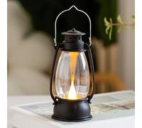 2 Pack LED Vintage Decorative Light , Camping Lantern for Rustic Indoor Atmosphere Lamp with Classic Style, Portable Camping Lamp for Outdoor, Garden, Patio, Balcony, Table