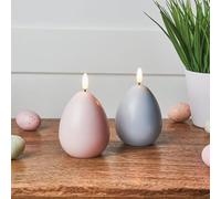 2 Pack LED Wax Egg Candles Delightful Addition to Your Easter Decoration