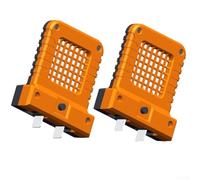 2 Pack LED Work Light for 20V 21V Power Tool for battery, Adjustable Socket Lantern 14W Bright Inspection Lamp Compatible with Multiple Brands Top Contact Cells(orange 2PCS)