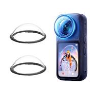 2 Pack Lens Guard for Insta360 X6, HD Optical PC Lens Cover Protector, Anti-Scratch Screw Lock Lens Cap for X6 Action Camera, Outdoor Sports Vlogging Accessory