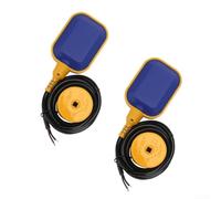 2 Pack Level Float Switch, 2m//4m Automatic Liquid Level | Controller Pump Tank Tower Aquarium Hydroponics, PVC Float Ball Valve Auto Fill and Drain Control System