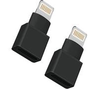 2 Pack Lightning Extender Adapter, iPhone Charger Extension Cable Female to Male Dock Extender for Apple iPhone 14 13 Pro max 12 Mini 11 X XS XR 8 7 6 Charging Audio Video Data Transfer Calling