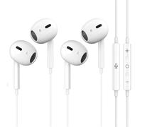 2 Pack Lightning Headphones for iPhone Earbuds Wired HiFi Stereo Headsets [MFi Certified] Noise Reduction Earphones for iPhone 14/13/12/11/XR/8/7/SE/Pro/Pro Max (Built-in Microphone & Volume Control)