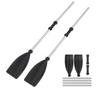 2-Pack Lightweight Detachable Kayak Paddles 130cm Aluminum Alloy Oars for Canoe, Dinghy, Raft & Inflatable Boats Portable & Durable