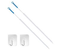 2-pack Long Cleaning Brushes With 2-piece Hooks, Drain Cleaning Brush, Pipe Unclogging Brush, Bathroom Kitchen Sink Cleaning Hose Brush, Hair Cleaning Brush (71cm)