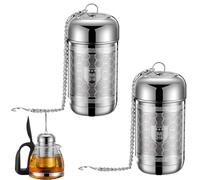 2 PACK Loose Tea Infuser Strainer 316 Stainless Steel Extra Ultra-fine Mesh Tea Infuser Filter for Mug Kettle Teapot Tea Steeper for Green Tea Black Tea Leaf Loose Tea Rooibos