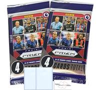 2-Pack LOT of 2024-25 Panini Prizm Premier League Blaster Box with 4 Trading Cards Per Pack (8 Cards Total) + 2 Toploaders + StreetCards Magnet!