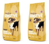 (2 Pack) Lothian Stores UK Burgess Sensitive Adult Turkey 12.5kg (25kg Total) - Dry Dog Food