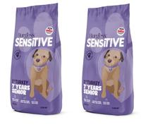 (2 Pack) Lothian Stores UK Burgess Sensitive Senior 7+ Turkey 12.5kg (25kg Total) - Dry Dog Food