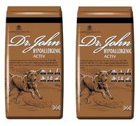 (2 Pack) Lothian Stores UK Dr. John Hypoallergenic Activ 15kg (30kg Total) - Dry Dog Food