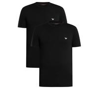 2 Pack Lounge Crew Fitted T-Shirt Black/Black M