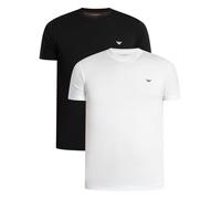 2 Pack Lounge Crew Fitted T-Shirt Black/White M
