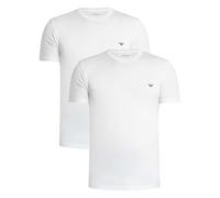 2 Pack Lounge Crew Fitted T-Shirt White/White L