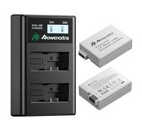 2 Pack LP-E8 Battery 1900mAh and Dual USB Charger Smart LCD Display Compatible with Canon Rebel T3i,T5i,T2i,T4i,600D,550D,650D,700D,Kiss X5,KissX4,Kiss X6 Digital Camera