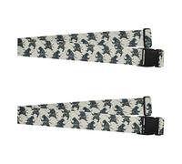 2 Pack Luggage Belt Strap Ukiyo-e-Style Wolverine Aqua Heavy Duty Adjustable Suitcase Strap Travel Accessories for Safety & Convenience etiquetas para maletas