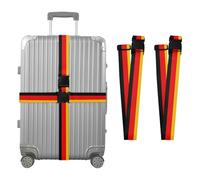 2 Pack Luggage Strap National Flag of Germany Portable Adjustable Luggage Identifiers for Women Men Travel School Business Trips