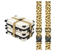 2 Pack Luggage Straps 180CM Adjustable Suitcase Personalised Luggage Straps Heavy Duty Suitcase Belts Accessories for Protecting Luggages