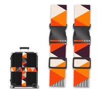 2 Pack Luggage Straps for Suitcase, Adjustable Suitcase Fastening Belt with Secure Buckle, Travel Packing Personalised Belt Accessories for Protecting Luggages (Triangle)
