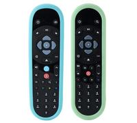 2 Pack Luminous Remote Cover for Q Touch/Non-Touch Remote Control, Also for Glass Stream TV Remote Case, Anti-Slip - Glow Blue+Glow Green (Please Confirm Compatibility By Figure 2)