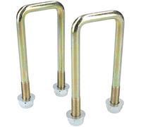2 Pack M10 40mm x 110mm U-Bolt N-Bolt for Trailers with Nuts HIGH TENSILE