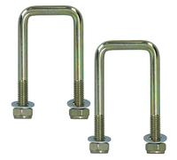 2 Pack M10 40mm x 88mm U-Bolt N-Bolt for Trailers with Nuts HIGH TENSILE
