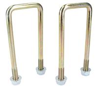 2 Pack M10 50mm x 130mm U-Bolt N-Bolt for Trailers with Nuts HIGH TENSILE