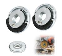 2-Pack M14 Quick Release Nut, 45mm Quick Clamping Nuts, Angle Grinder Nut Attachments, Heavy Duty Locking Retaining Flange Nut Compatible with Most Angle Grinders, Durable, Secure, Easy to Install