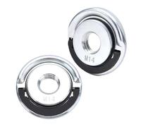 2 Pack M14 Quick Release Nuts for 4.5cm Angle Grinder, Heavy Duty Grinder Locking Flange Nut with Pull Ring, Tool-Free Quick Change Fixing Nut, Easy Disc Replacement, Home Workshop