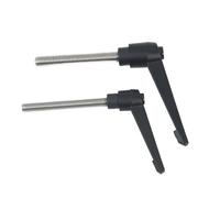 2 Pack M8 x 12-120mm Adjustable Knobs Handle Male Thread Push Button Ratchet Quick Release Locking Rotating Bolt(M8*63 * 60)