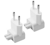 2 Pack Mac AC Charger Adapter EU Travel Charger Converter, Replacement AC Power Connector for MacBook, Ipod & I-pad, A-pple Laptop Charger Adapter for European Outlets