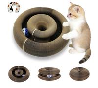 2 Pack Magic Organ Cat Scratcher Toys, Foldable & Reversible Accordion Kitty Toy with Bell Balls, Interactive Cardboard Scratching Board Scratcher Pad for Indoor Cats (1 PK)