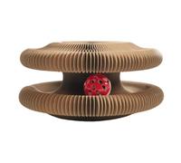 2 Pack Magic Organ Cat Scratching Board Foldable Cat Scratching Ring Cats Scratch Pad And Ball Magnetic Interactive Organ Toy Portable Pet Games For Hunting Simulation Exercise Training