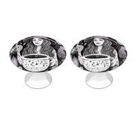 2 Pack Magic Witch Witchcraft Bohemian Drawing Cabinet Knobs Round 1.1" Stainless Steel Dresser Knobs Single Hole Knob with Screws Door Pulls Handles Kitchen Hardware for Bathroom Cupboard Closet Door