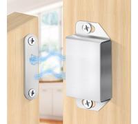 2 Pack | Magnetic Door Catch Heavy Duty - 13.5KG Pull Force for Cabinet Doors, Window Shutters, Cupboard Doors and Closet Door, Made of Stainless Steel - Anti Rust & Long Performance.