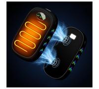 2 Pack Magnetic Electric Hand Warmer 10000 mAh, Electronic Hand Warmers Rechargeable 3 Heating Modes with Colorful Breathing Light/Flashlight for Outdoors Skiing Camping Golf Gifts