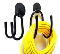 2 Pack Magnetic Extension Cord Holder Hanger Organizer Cable Hanger Cord Storage Hanging Hook for House, Basement, RV, Garage - Cables, Hoses, Ropes- Type W