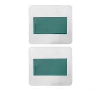 2 Pack Magnetic Field Viewer Film 25 x 50 mm for Detecting Static Magnetic Fields, Dark Green Micro-Encapsulated Membrane for Educational and Industrial Use