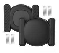 [2 Pack] Magnetic Holder for Tile Life360 Sticker (2024) Tracker, Hidden Full Protective Anti-Lost Silicone Case with Strong Magnet Mount for Metal Surface Car Laptop Bike Truck, Extra Adhesive