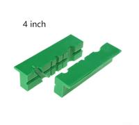 2 Pack Magnetic Soft Pad Jaw Inserts for 4 5 6 Inch Metal Vise Bench Machine Tools Rubber Pads for Wood Plastic Tubing with Strong Embedded Magnets(Green A)(4inch)