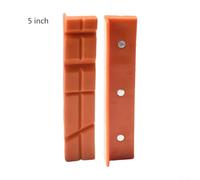 2-Pack Magnetic Soft Pad Vise Jaws for 4/5/6 Inch Bench Vise and Mill Clamps - Rubber Protective Jaws for Metalworking, Woodworking(Orange E)